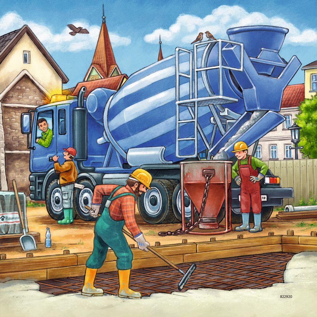Produktbild Ravensburger Puzzle - Große Baufahrzeuge, 3 x 49 Teile 4 von 4