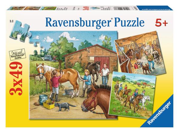 Ravensburger Puzzle - Mein Reiterhof, 3 x 49 Teile
