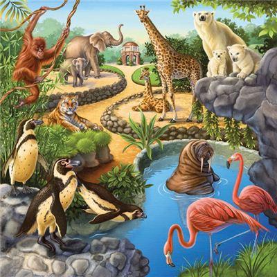 Produktbild Ravensburger Puzzle - Wald-/Zoo-/Haustiere, 3 x 49 Teile 3 von 5