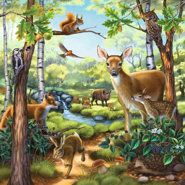 Produktbild Ravensburger Puzzle - Wald-/Zoo-/Haustiere, 3 x 49 Teile 4 von 5