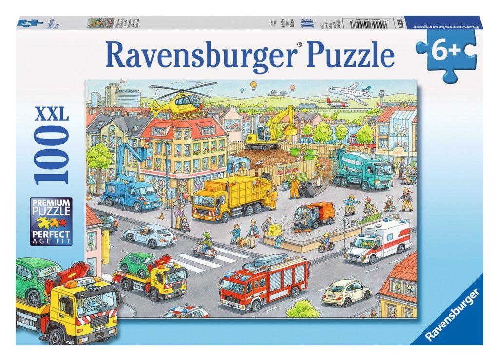 Ravensburger Puzzle - Fahrzeuge in der Stadt, 100 XXL-Teile