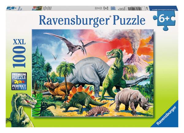 Ravensburger Puzzle - Unter Dinosauriern, 100 XXL-Teile