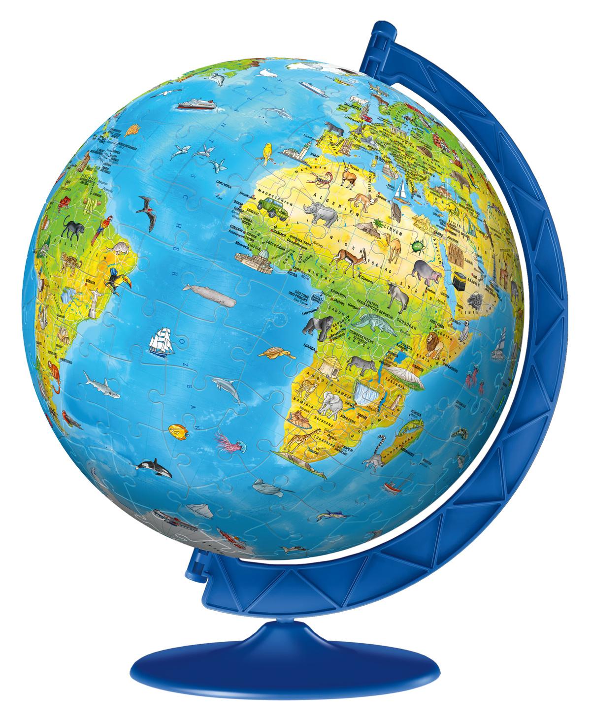 Produktbild Ravensburger Puzzle - 3D Puzzle-Ball - Kinderglobus in deutscher Sprache, 180 Teile 2 von 3