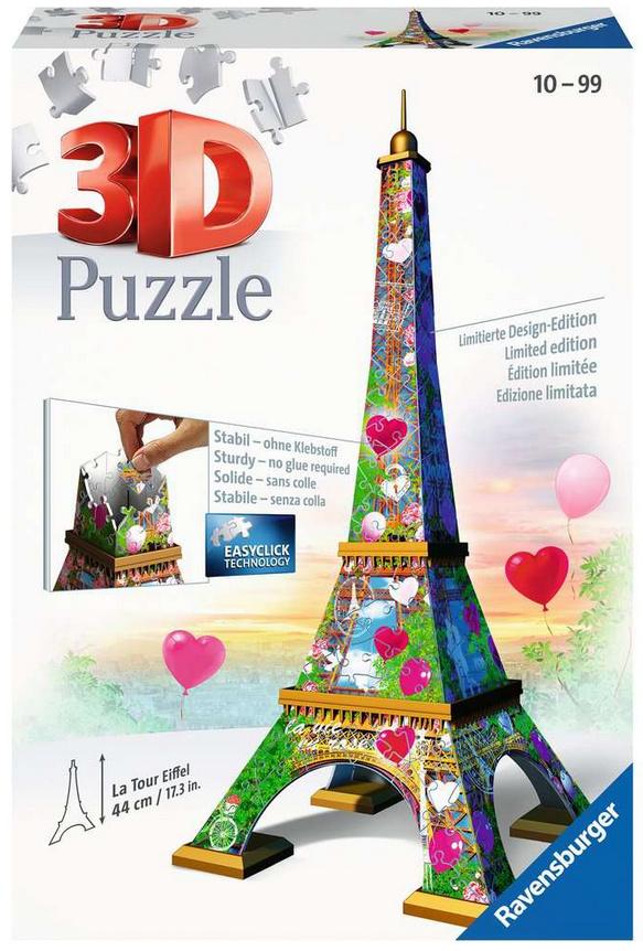 Ravensburger Puzzle - 3D-Puzzle - Eiffelturm Love Edition