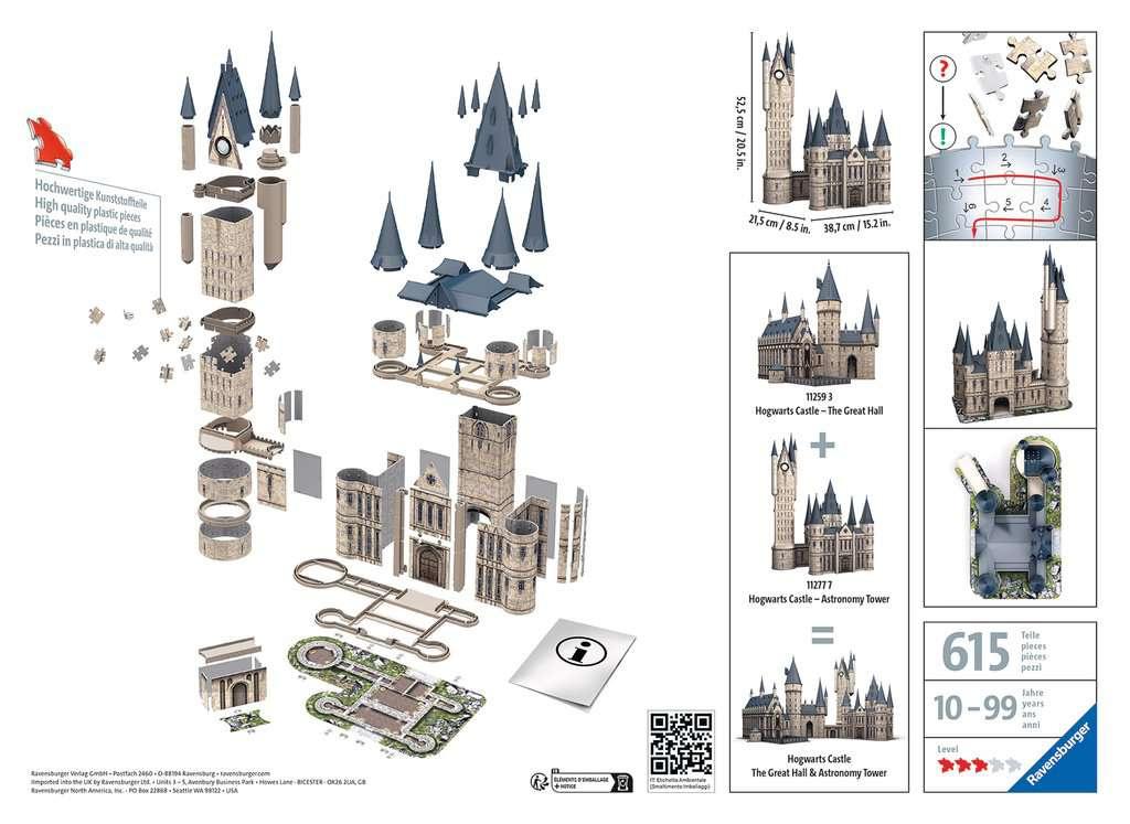 Produktbild Ravensburger Puzzle - 3D Puzzle - Harry Potter Hogwarts Schloss - Astronomieturm - 540 Teile 2 von 3