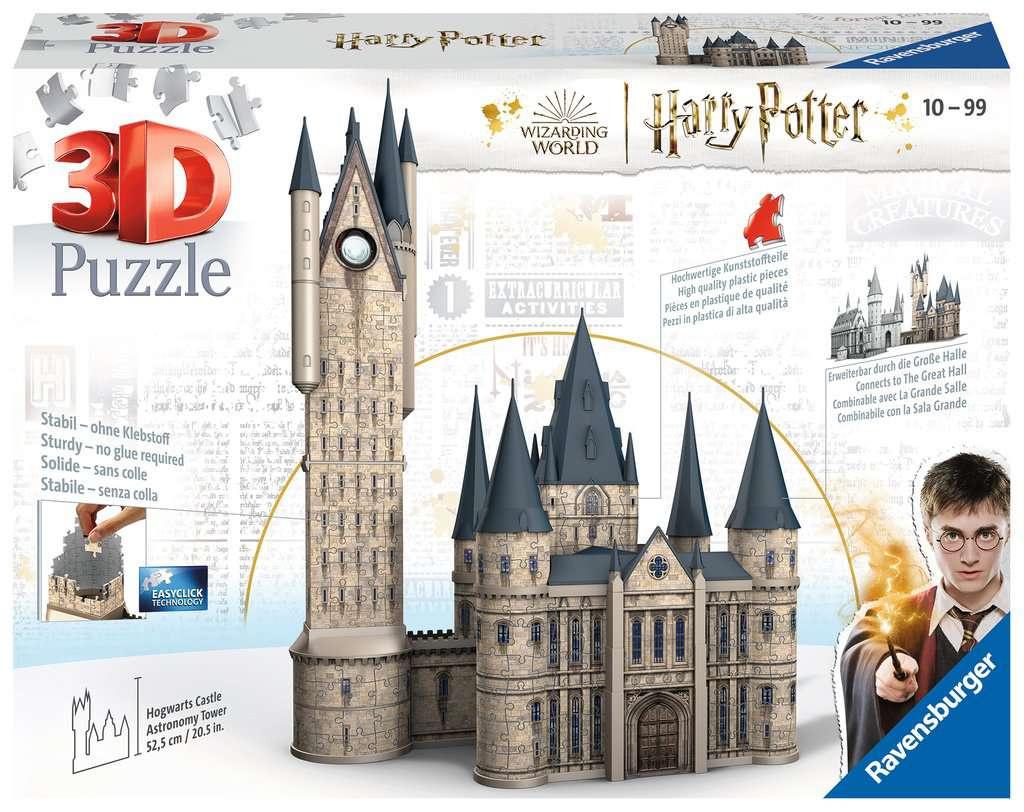 Ravensburger Puzzle - 3D Puzzle - Harry Potter Hogwarts Schloss - Astronomieturm - 540 Teile