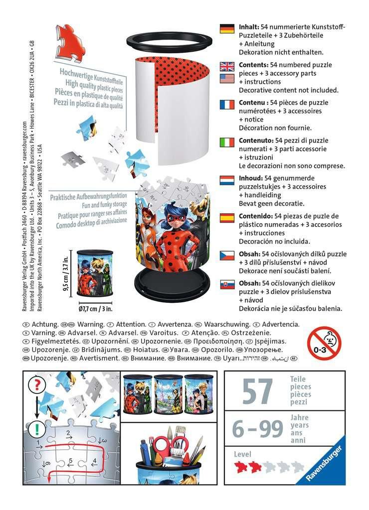 Produktbild Ravensburger Puzzle - 3D Puzzles - Utensilo Miraculous - 54 Teile 2 von 3