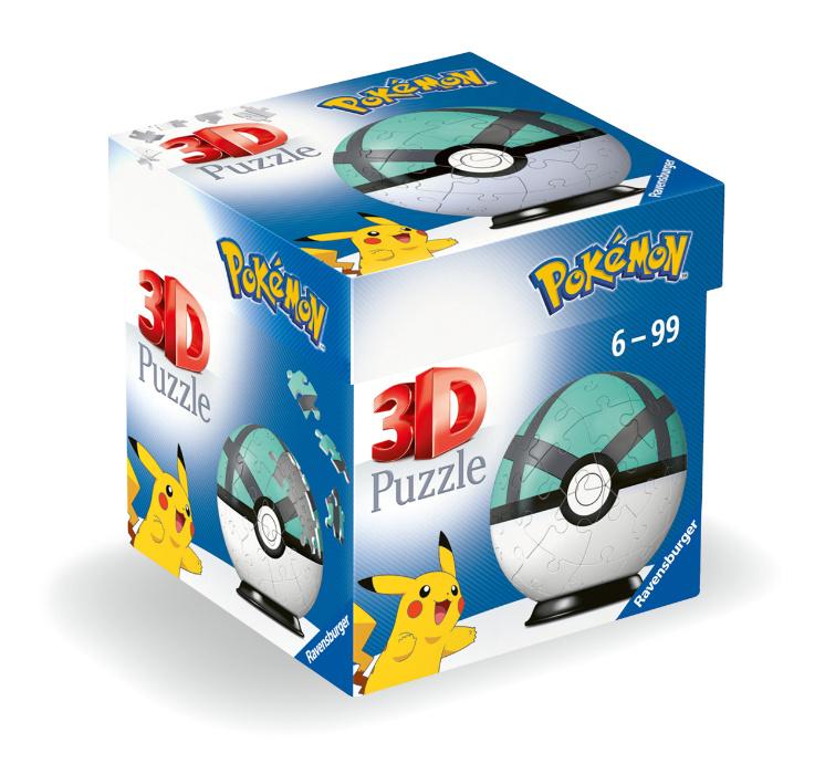 Ravensburger Puzzle - 3D Puzzles - Puzzle-Ball Pokémon Netzball