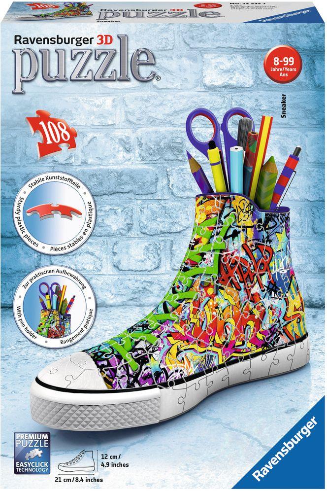 Ravensburger Puzzle - 3D Puzzles - Sneaker Graffiti Style, 108 Teile