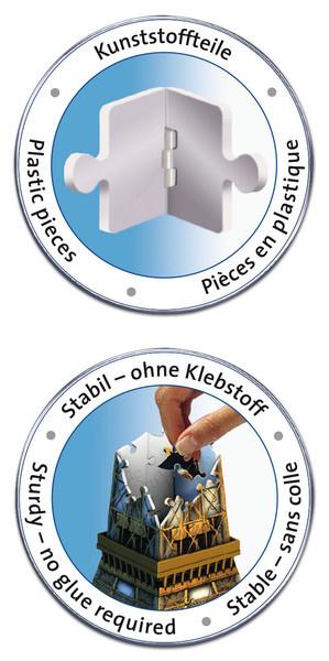 Produktbild Ravensburger Puzzle - 3D-Puzzle - Eiffelturm, 216 Teile 9 von 11