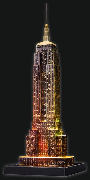 Produktbild Ravensburger Puzzle - 3D Vision Puzzle - Empire State Building bei Nacht, 216 Teile 11 von 15