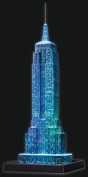 Produktbild Ravensburger Puzzle - 3D Vision Puzzle - Empire State Building bei Nacht, 216 Teile 4 von 15