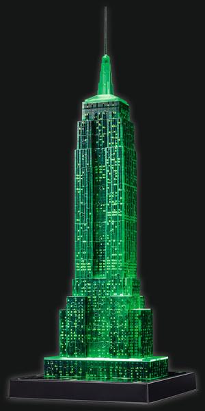 Produktbild Ravensburger Puzzle - 3D Vision Puzzle - Empire State Building bei Nacht, 216 Teile 8 von 15