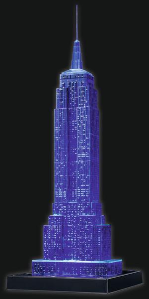 Produktbild Ravensburger Puzzle - 3D Vision Puzzle - Empire State Building bei Nacht, 216 Teile 9 von 15