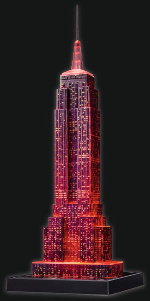 Produktbild Ravensburger Puzzle - 3D Vision Puzzle - Empire State Building bei Nacht, 216 Teile 10 von 15