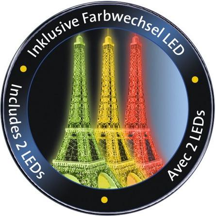 Produktbild Ravensburger Puzzle - 3D-Puzzle - Eiffelturm bei Nacht, 216 Teile 4 von 7