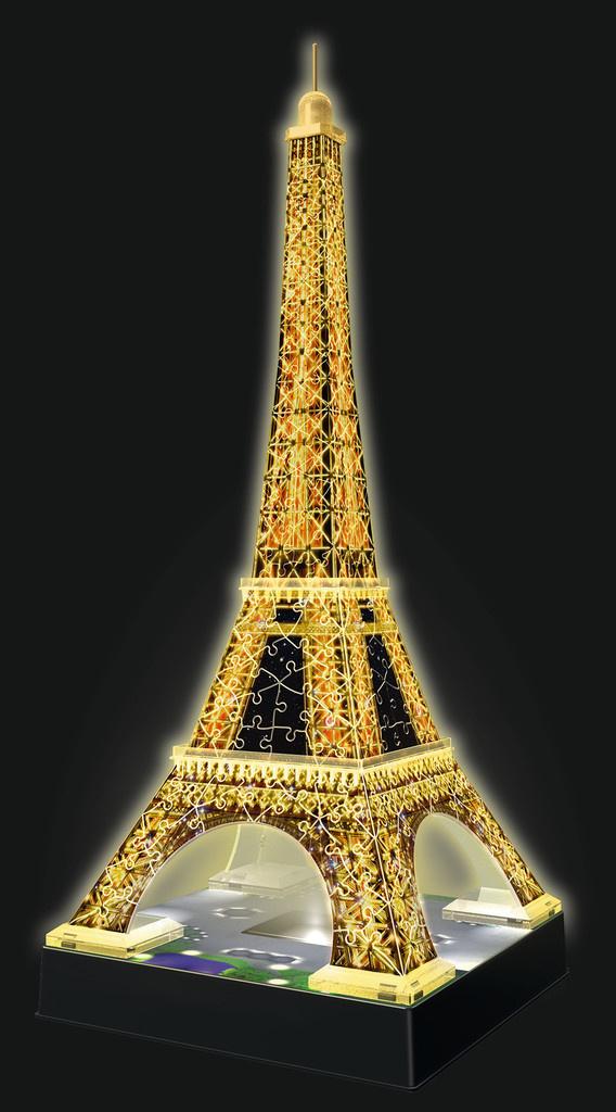 Produktbild Ravensburger Puzzle - 3D-Puzzle - Eiffelturm bei Nacht, 216 Teile 5 von 7
