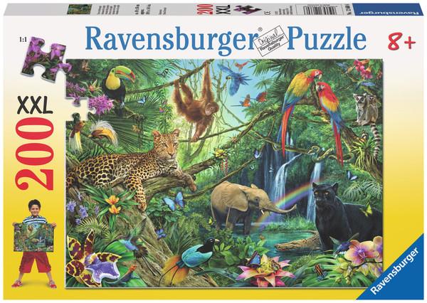 Ravensburger Puzzle - Tiere im Dschungel, 200 Teile