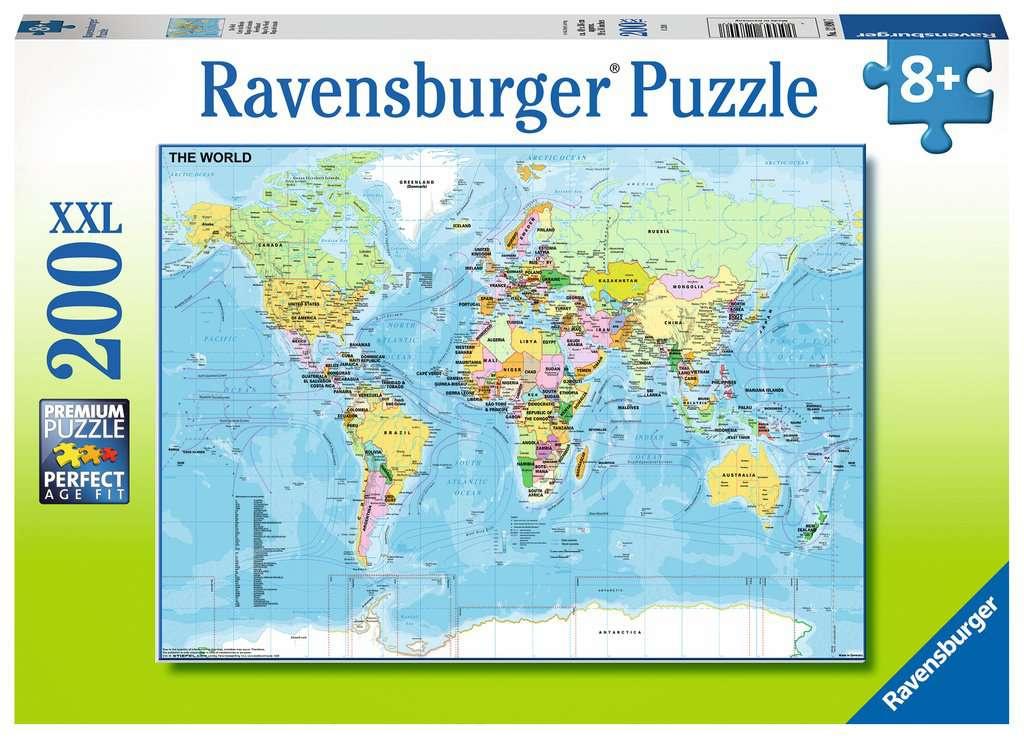 Ravensburger Puzzle - Die Welt, 200 XXL Teile