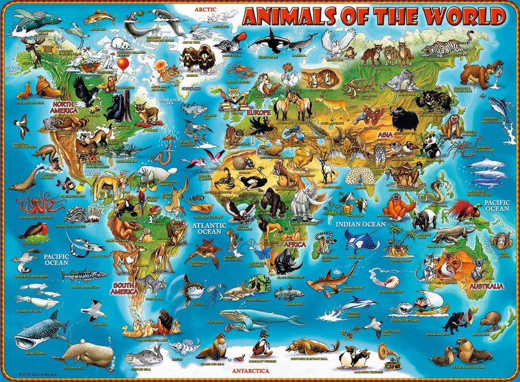 Produktbild Ravensburger Puzzle - Tiere rund um die Welt, 300 XXL Teile 2 von 2