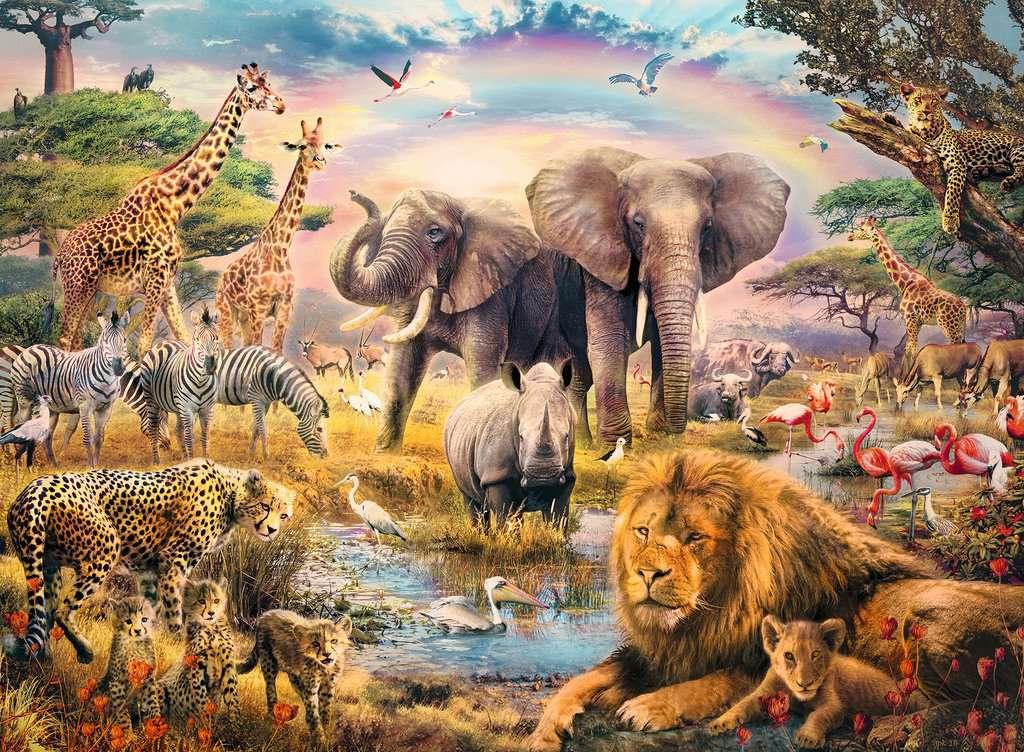 Produktbild Ravensburger Puzzle - Afrikanische Savanne - 100 Teile Puzzle für Kinder ab 6 Jahren 2 von 2