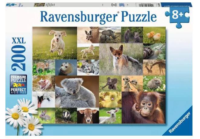 Ravensburger Puzzle - Süße Tierbabys, 200 Teile