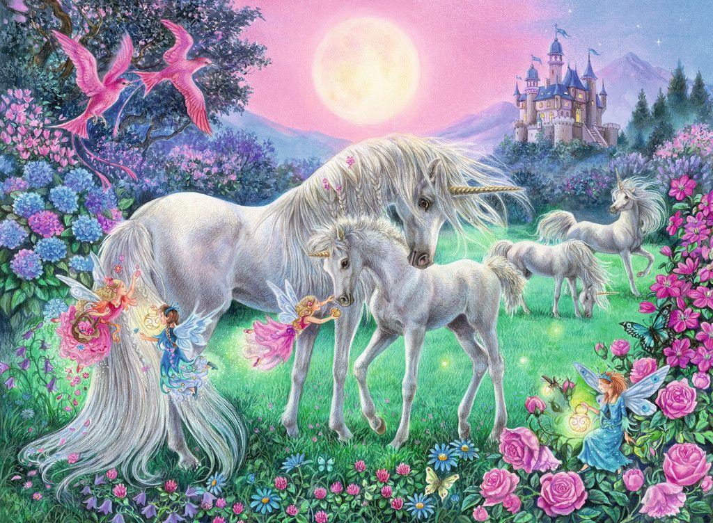 Produktbild Ravensburger Puzzle - Dreifarbiges Leuchtpuzzle - Einhörner im Mondschein, 100 Teile 4 von 4
