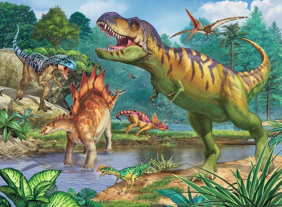 Produktbild Ravensburger Puzzle - Welt der Dinosaurier, 100 Teile XXL 2 von 3