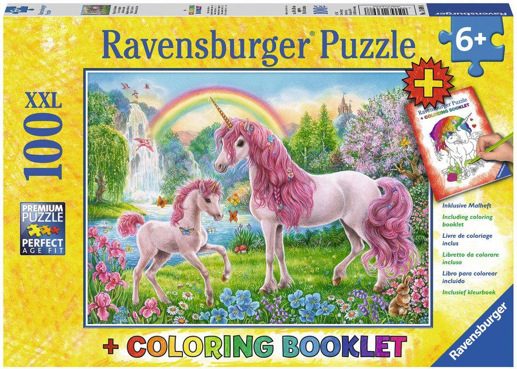 Ravensburger Puzzle - Magische Einhörner, 100 Teile XXL