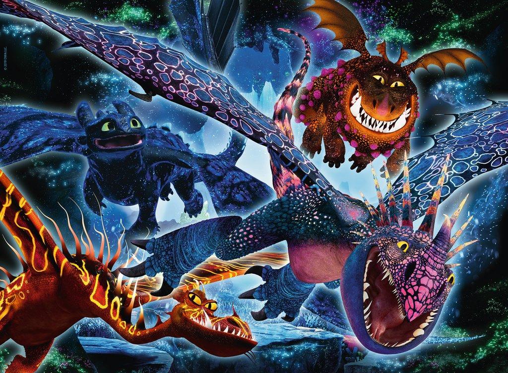 Produktbild Ravensburger Puzzle - Dragons, Leuchtende Dragons, 100 Teile XXL 2 von 2