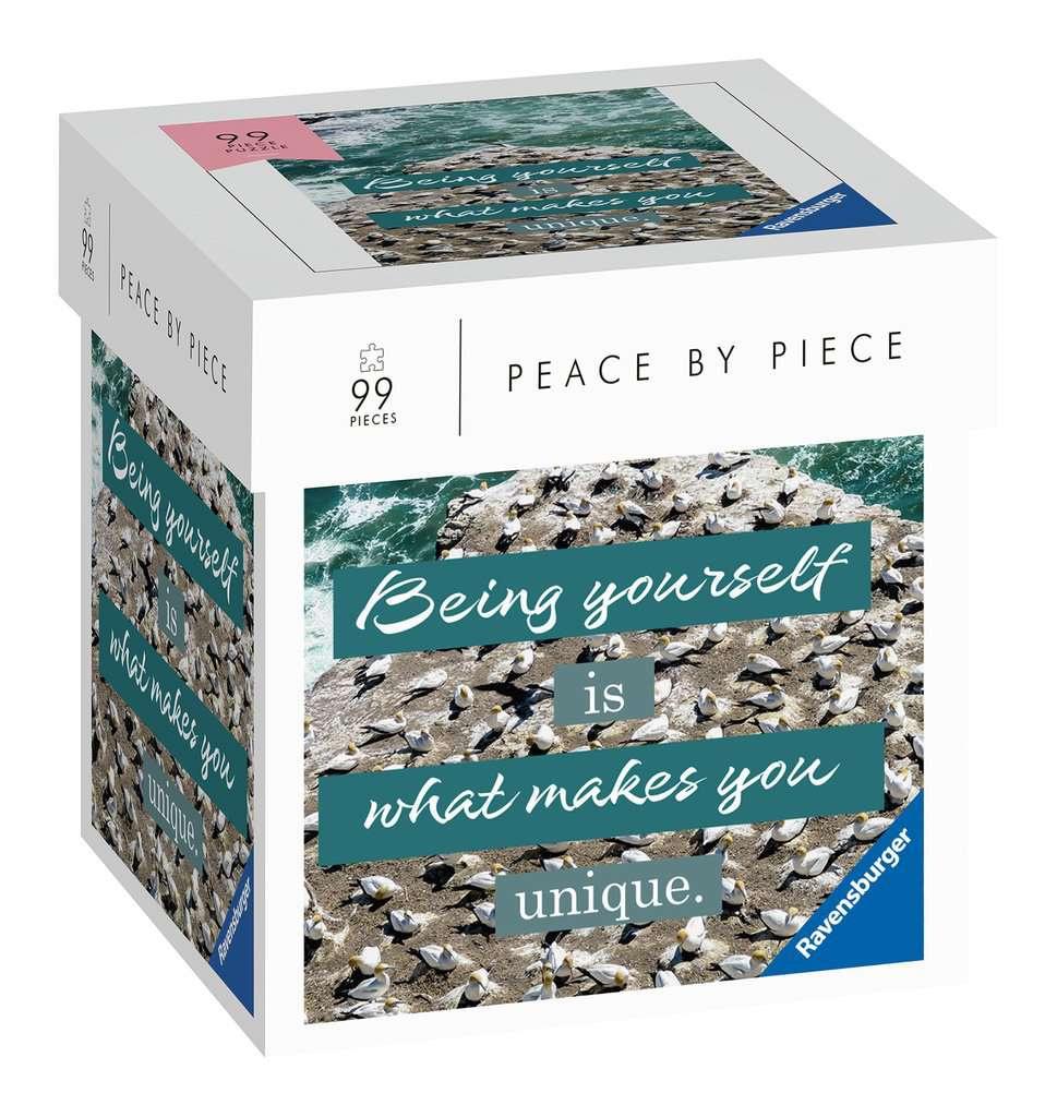 Ravensburger Puzzle - Beeing yourself is what makes you unique - Peace by Piece 99 Teile