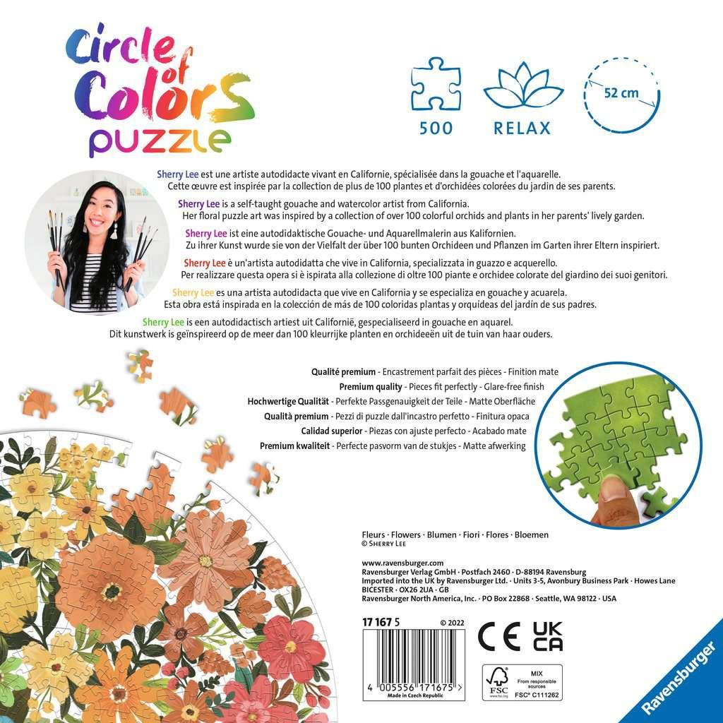 Produktbild Ravensburger Puzzle - Circle of Colors - Flowers 500 Teile Puzzle 2 von 3