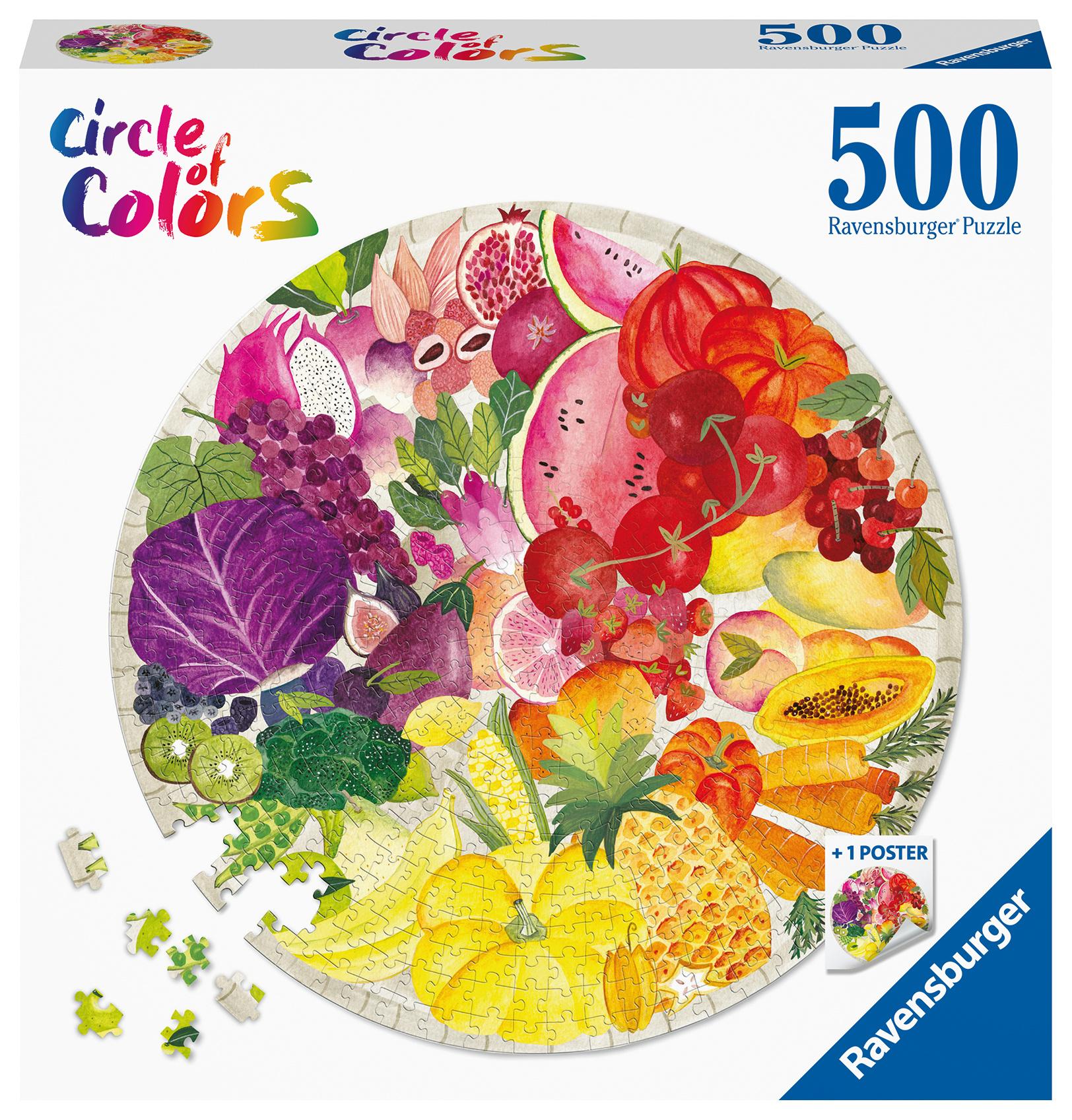 Ravensburger Puzzle - Circle of Colors - Fruits&Vegetables 500 Teile