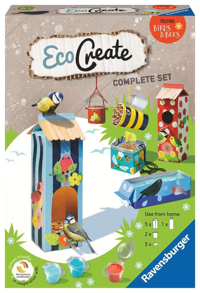 Ravensburger Beschäftigung - EcoCreate 18143 – Helping Birds&Bees – Kinder ab 6 Jahren