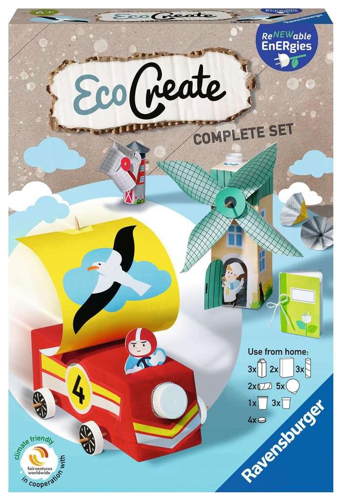 Ravensburger Beschäftigung - EcoCreate - Renewable Energies – DIY Bastelset für Kinder ab 6 Jahren