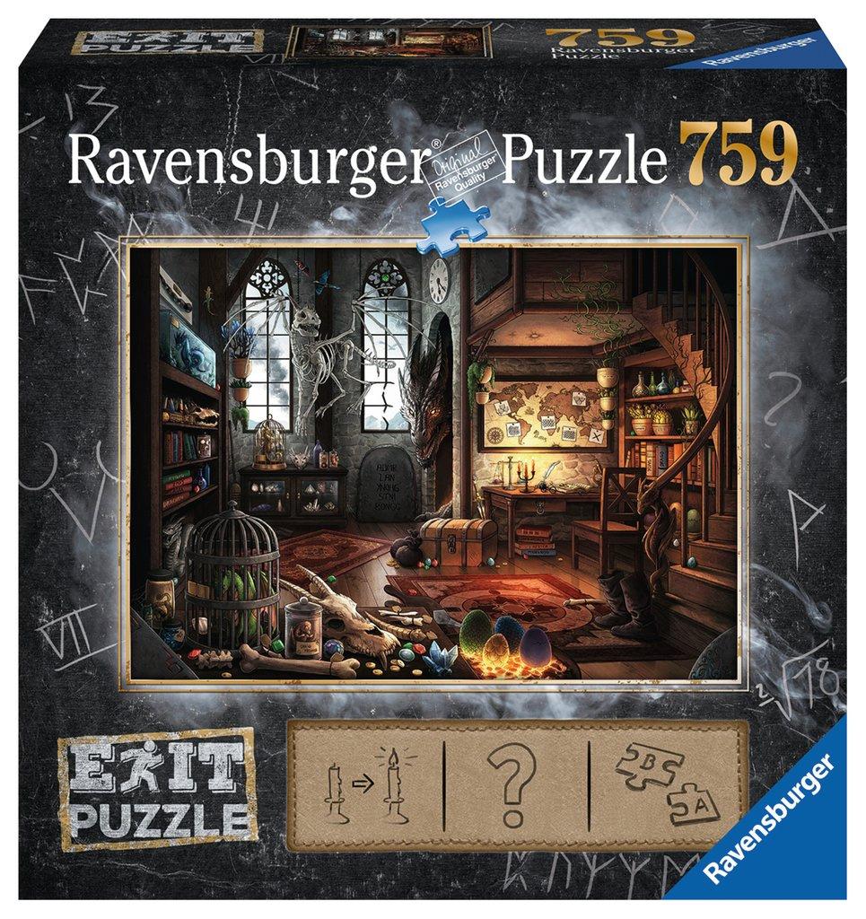 Ravensburger Puzzle - EXIT Im Drachenlabor, 759 Teile