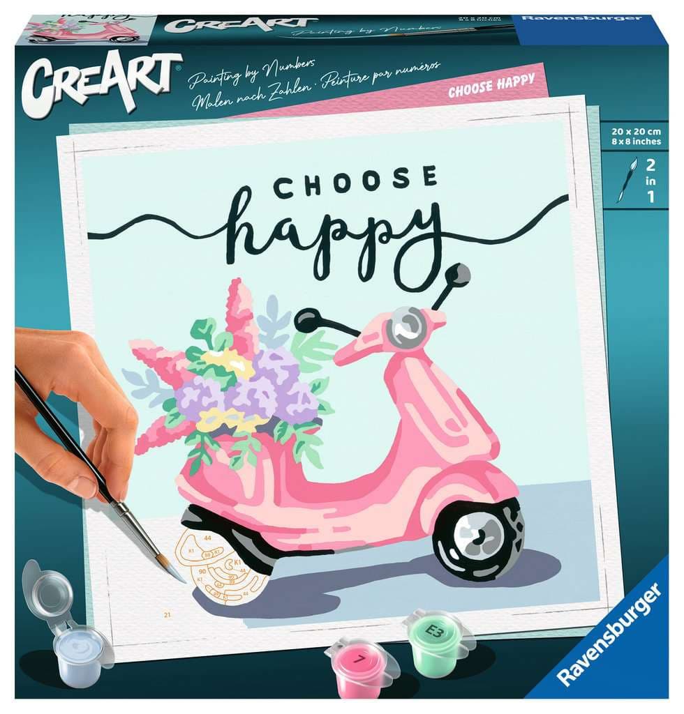 Ravensburger Beschäftigung - CreArt - Malen nach Zahlen 20125 – Choose happy