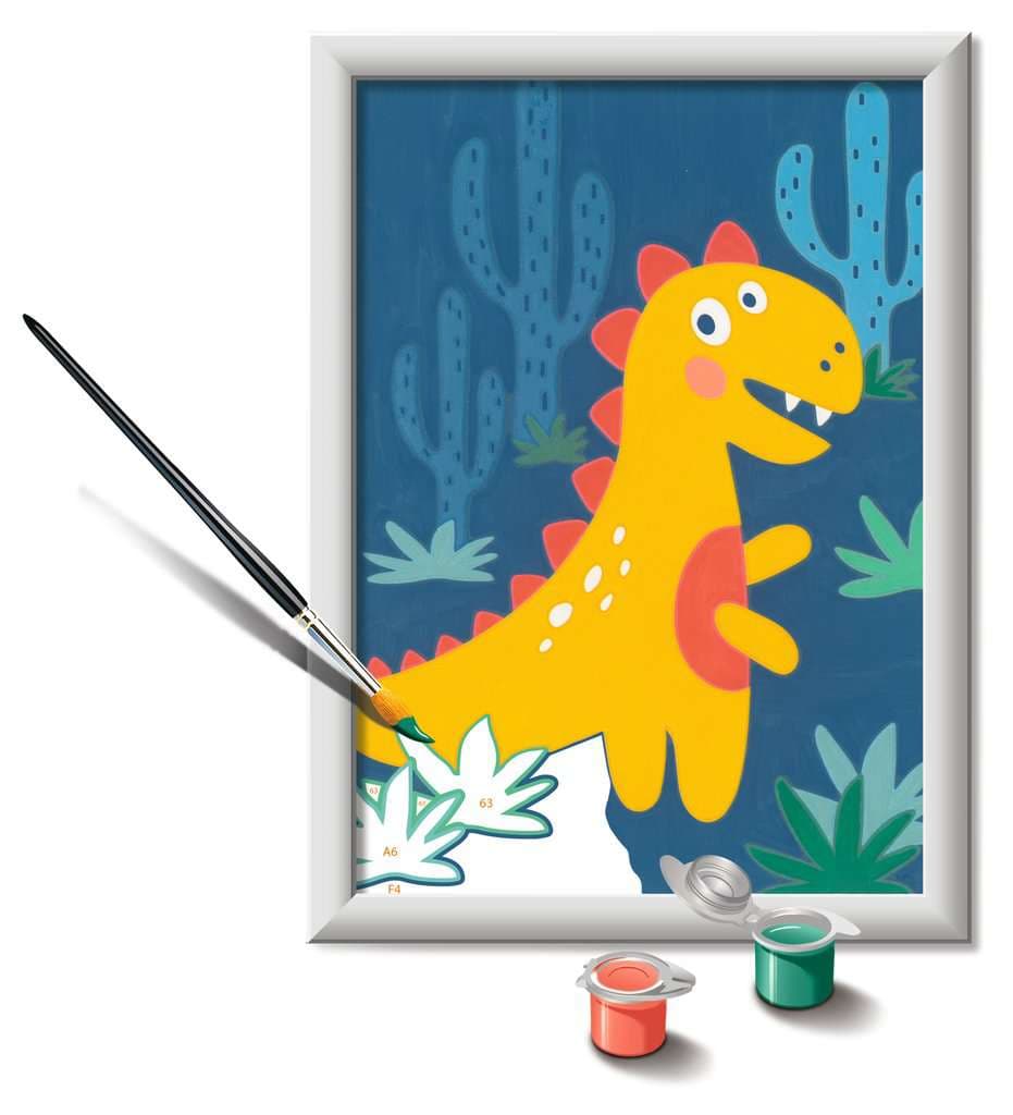 Produktbild Ravensburger Beschäftigung - CreArt, Malen nach Zahlen Kinder - Frecher Dinosaurier 2 von 4