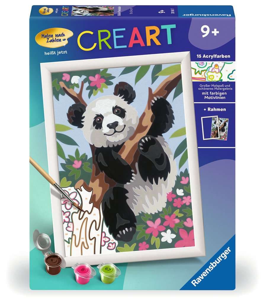 Produktbild Ravensburger Beschäftigung - CreArt, Malen nach Zahlen Kinder - Süßer Pandabär 2 von 2
