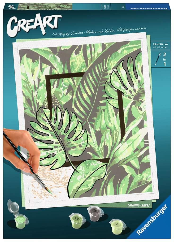 Ravensburger Beschäftigung - CreArt - Malen nach Zahlen 20272 – Calming Leaves