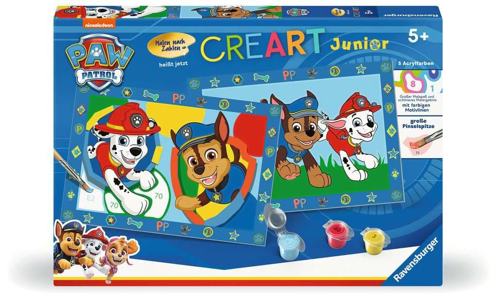 Produktbild Ravensburger Beschäftigung - CreArt, Malen nach Zahlen Junior - Paw Patrol 2 von 4