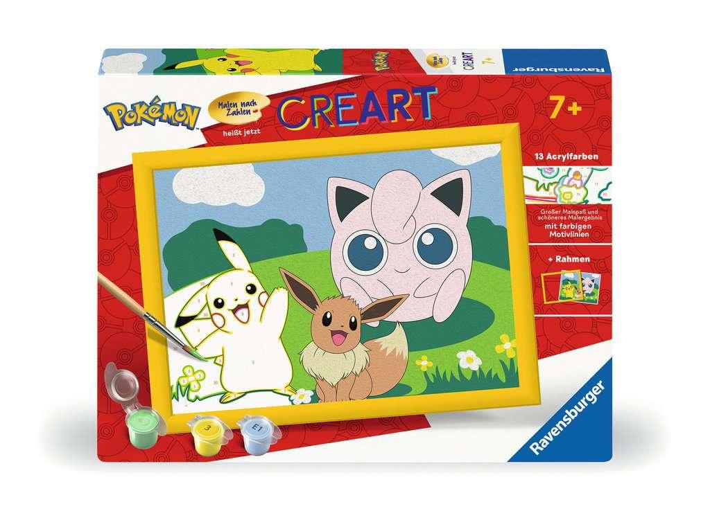 Ravensburger Beschäftigung - CreArt - Malen nach Zahlen  20298 - Pokémon Abenteuer – Kinder ab 7 Jahren