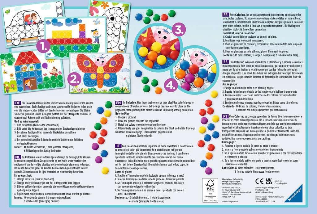 Produktbild Ravensburger Spiel - Colorino - Kinderspiel zum Farbenlernen, Mosaik Steckspiel, Spielzeug ab 2 Jahre 5 von 6