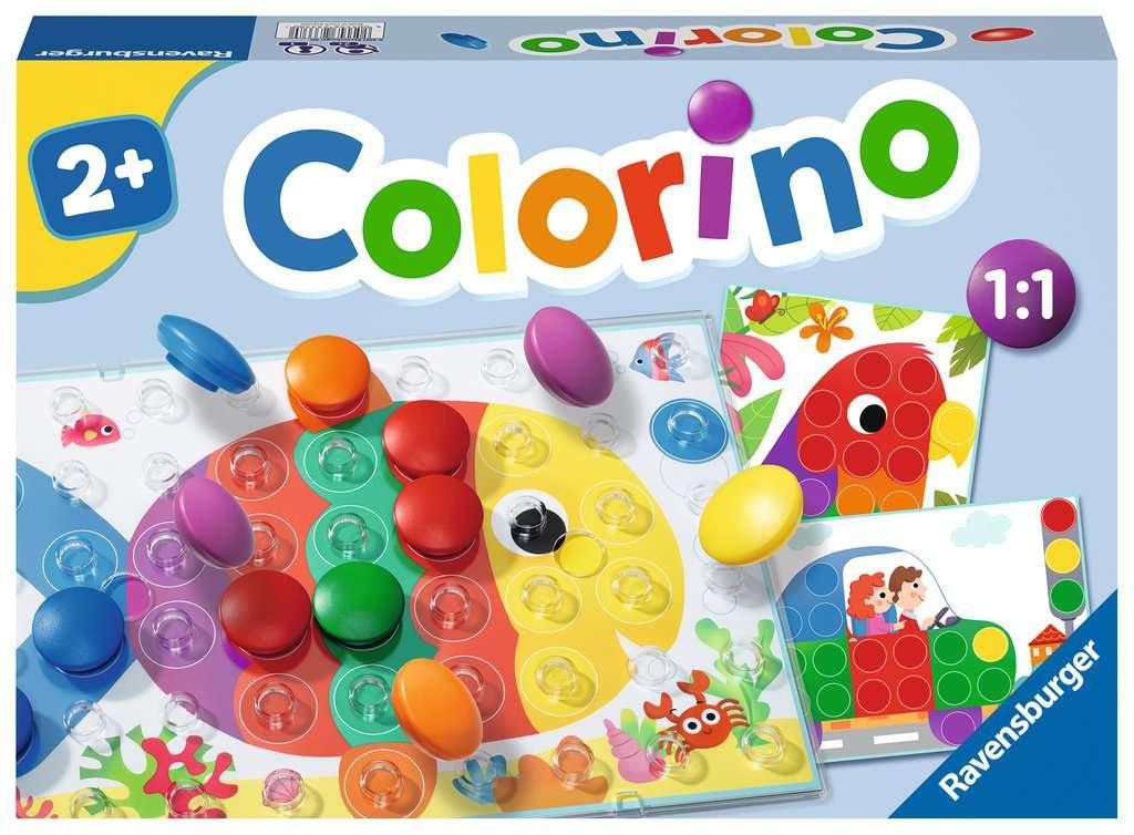 Ravensburger Spiel - Colorino - Kinderspiel zum Farbenlernen, Mosaik Steckspiel, Spielzeug ab 2 Jahre