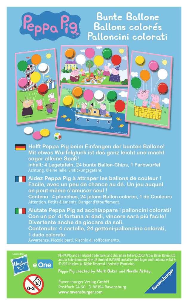 Produktbild Ravensburger Spiel - Peppa Pig Bunte Ballone – Lustiges Farbwürfelspiel für Kinder ab 3 Jahren 2 von 3