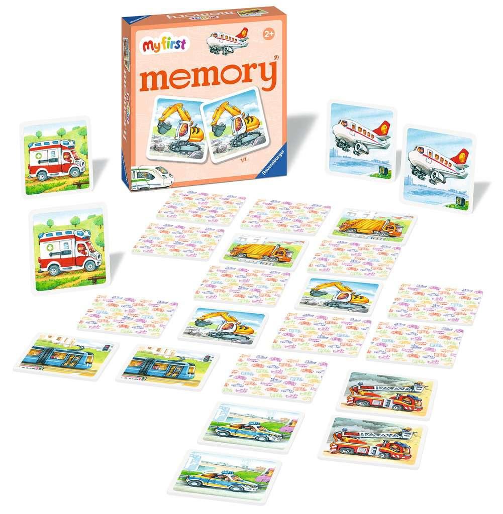 Produktbild Ravensburger Spiel - My first memory® Fahrzeuge, Merk- und Suchspiel mit extra großen Bildkarten für Kinder ab 2 Jahren 3 von 3
