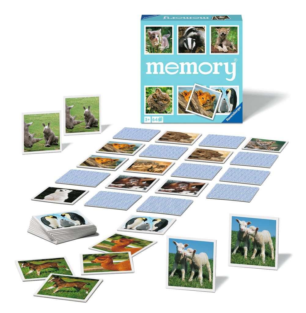 Produktbild Ravensburger Spiel - Tierkinder - 20879 - der Spieleklassiker für Tier-Fans, Merkspiel für 2-8 Spieler ab 3 Jahren 3 von 3