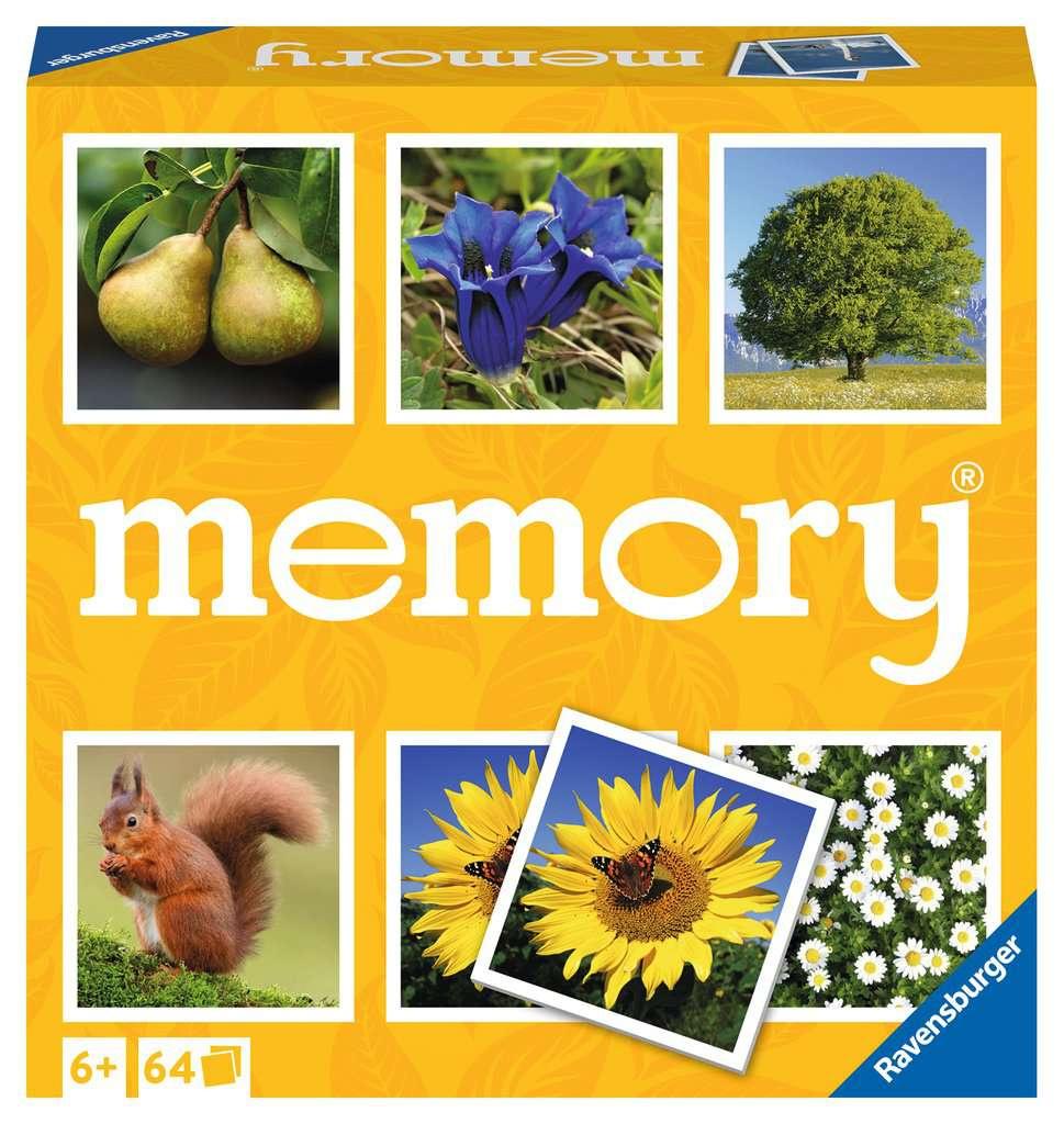 Ravensburger Spiel - Natur memory® - der Spieleklassiker für alle Naturfreunde, Merkspiel für 2-8 Spieler ab 6 Jahren