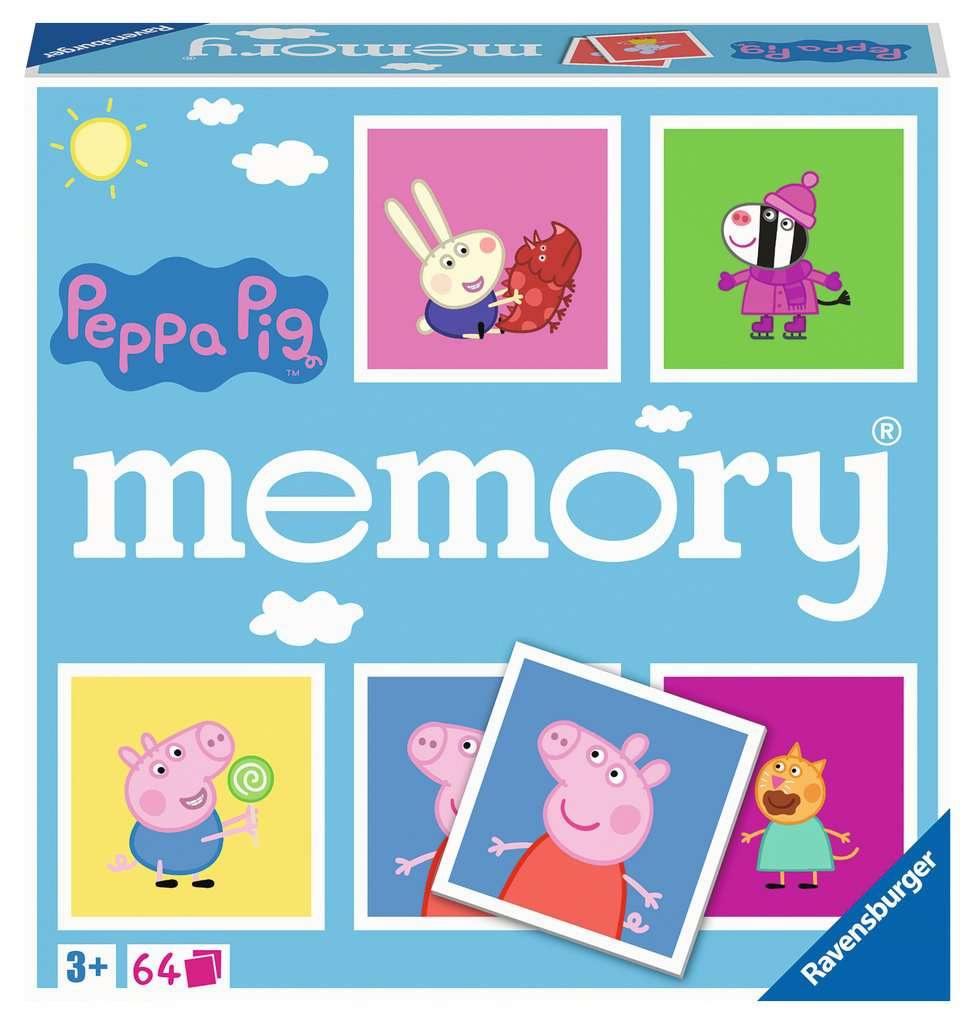 Ravensburger Spiel - Peppa Pig memory der Spieleklassiker für alle Fans von Peppa Pig, Merkspiel für 2-8 Spieler