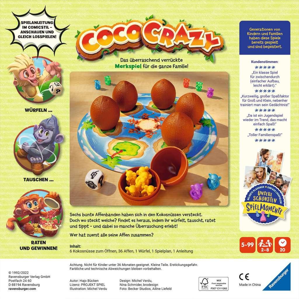 Produktbild Ravensburger Spiel - Coco Crazy, Brettspiel für Kinder ab 5 Jahren, Familienspiel für Kinder und Erwachsene 2 von 3